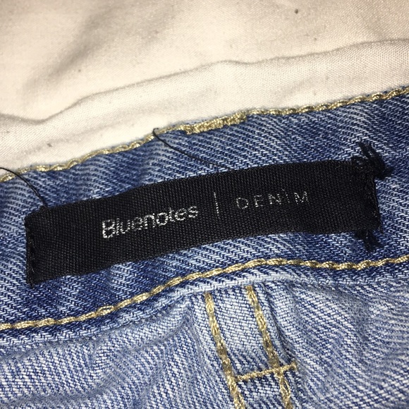 Blue Ripped Mom Jeans - Picture 2 of 4